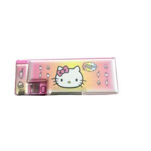 GlobalEdge Hello Kitty School Pencil Box Magnetic Case Two Sided Multi-Use